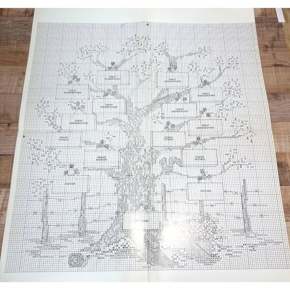Family Tree Cross-Stitch Pattern Leaflet 15 By Little Stitches - Picture 3 of 3